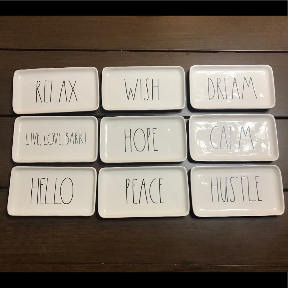 9 Rae Dunn Trays